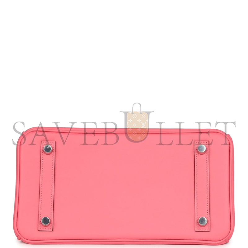 H**me5 birkin 25 rose azalee swift palladium hardware (25*20*13cm)
